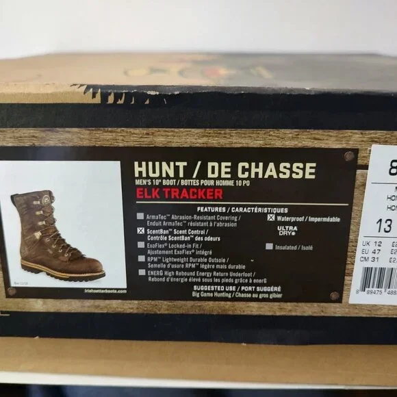 Irish Setter Red Wing work boots Hunt 861 size 13 elk tracker 10"